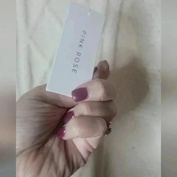 NWT pink rose soft cream sweater with fringe arms. Size XS - Picture 4 of 6